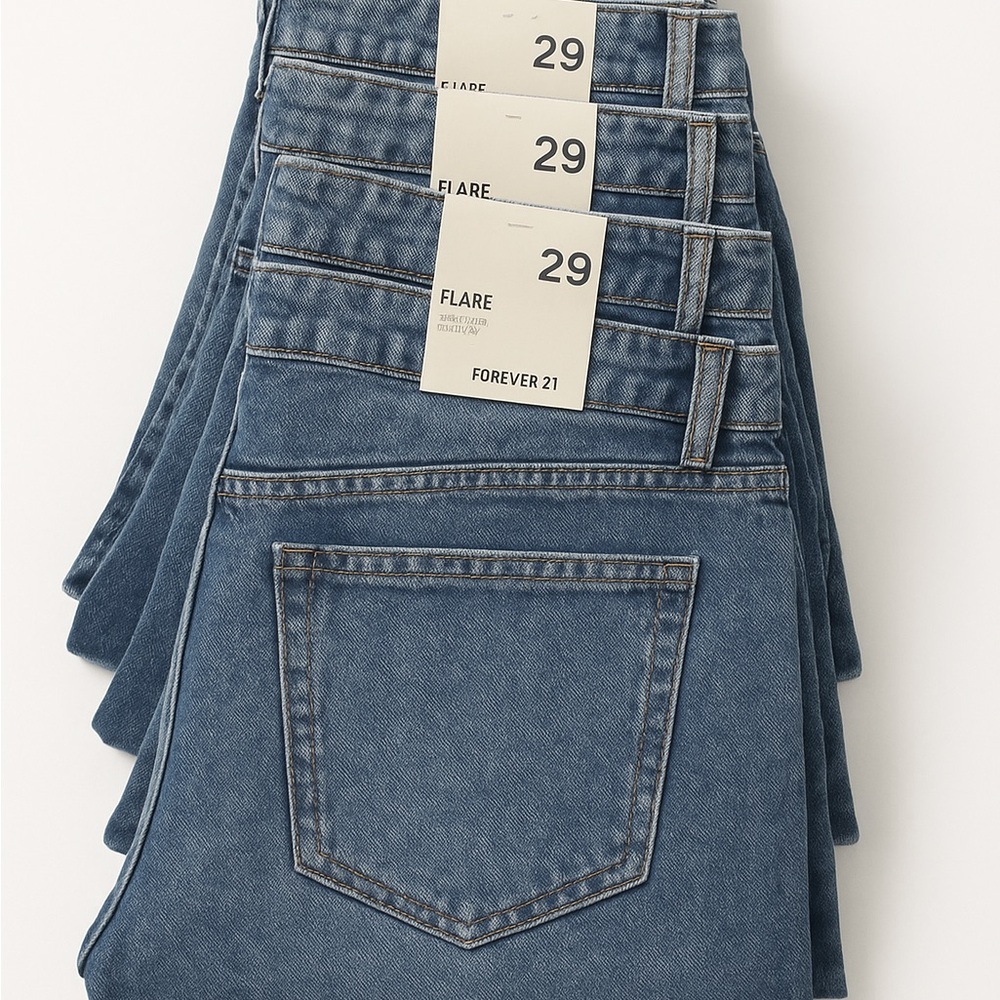 Forever 21 Denim Flare Pants
